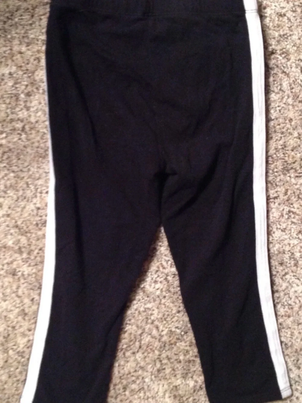 SO Capri Athletic Leggings Little Girls Size 8 Medium Black White